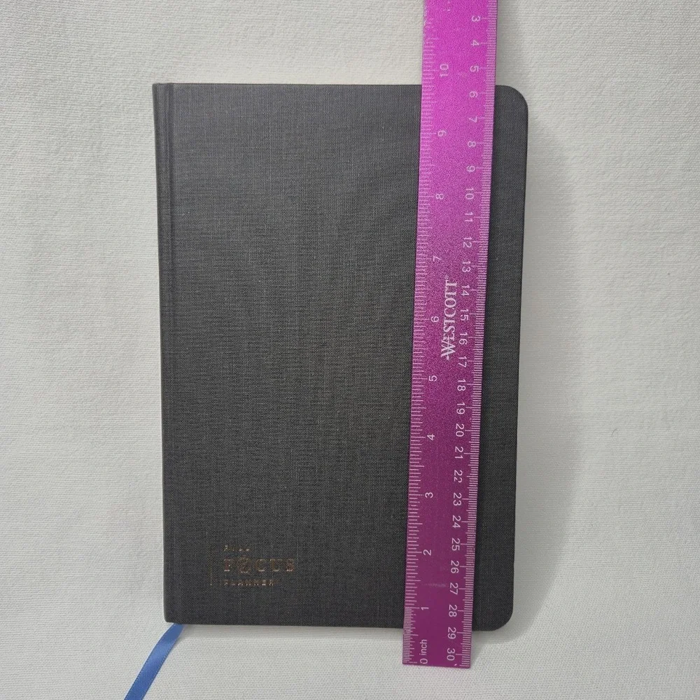 FULL FOCUS PLANNER Michael Hyatt Linen Hardcover Journal Black NEW + Bonus READ!